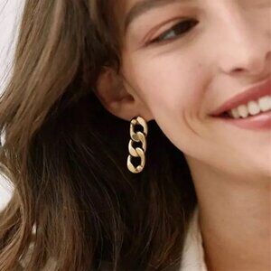 “Intentions” Chain Link Minimalist Boho Indie Streetwear Fashion Dainty Earrings